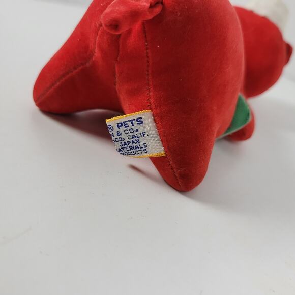 Vintage Dakin Dream Pets Red Christmas Teddy Bear 7" Plush Stuffed Animal - Picture 9 of 13